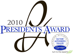 2010 Carrier Presidents Award Badge